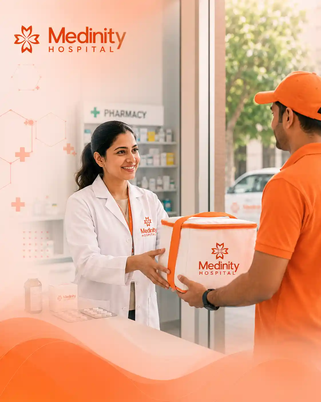 On-site pharmacy and medicine delivery at Medinity Hospital Lucknow
